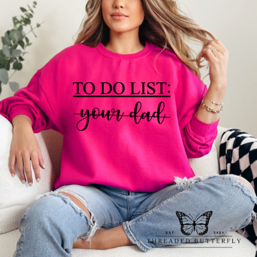 'To Do List' Gildan Crewneck Sweatshirt