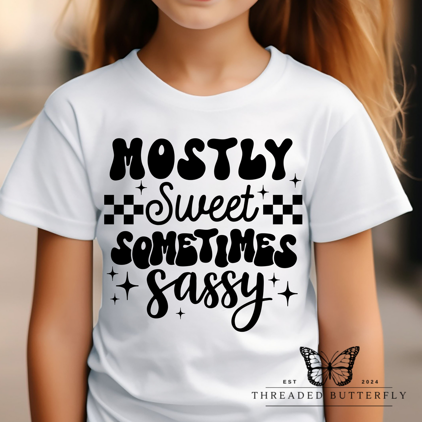 Youth/Toddler Girls Mostly Sweet Sometimes Sassy